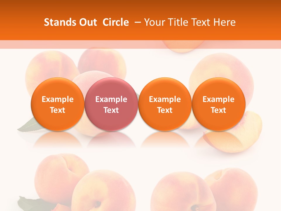 Green Peach Red PowerPoint Template