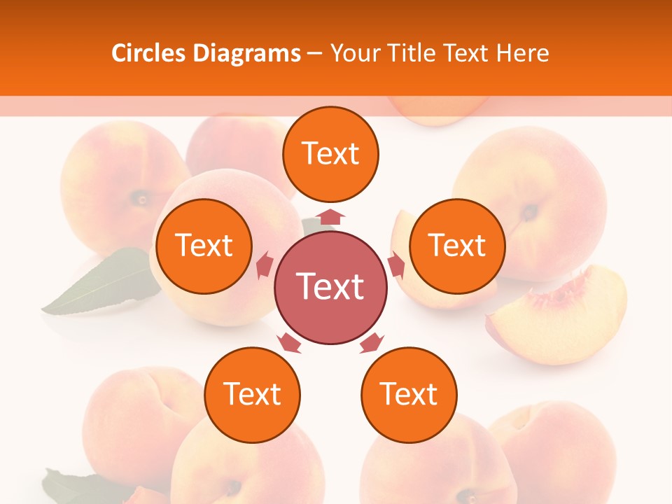 Green Peach Red PowerPoint Template