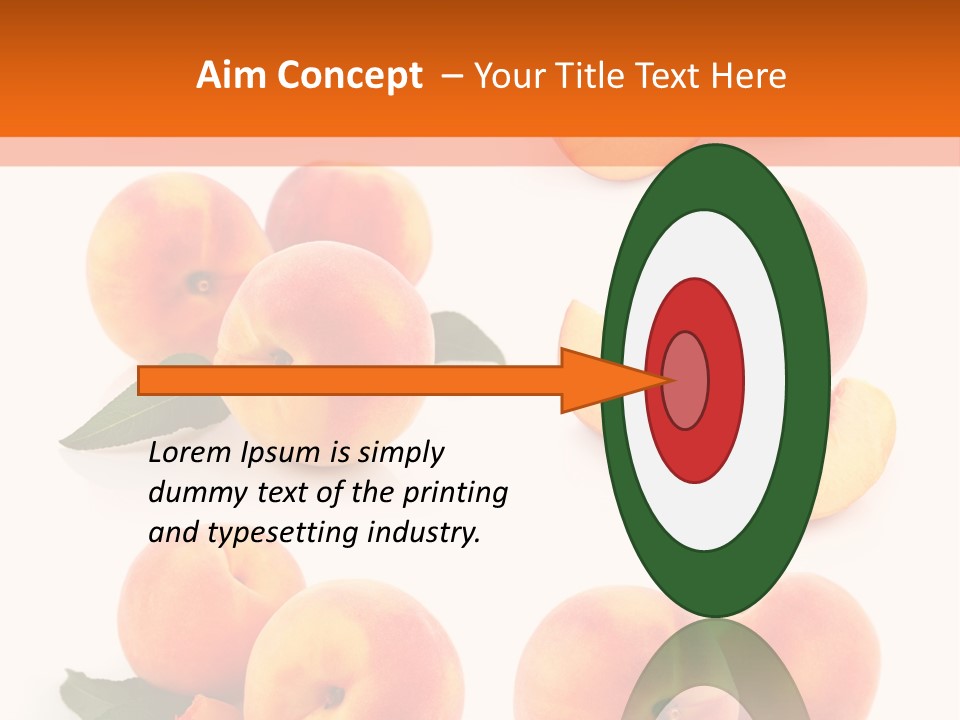 Green Peach Red PowerPoint Template