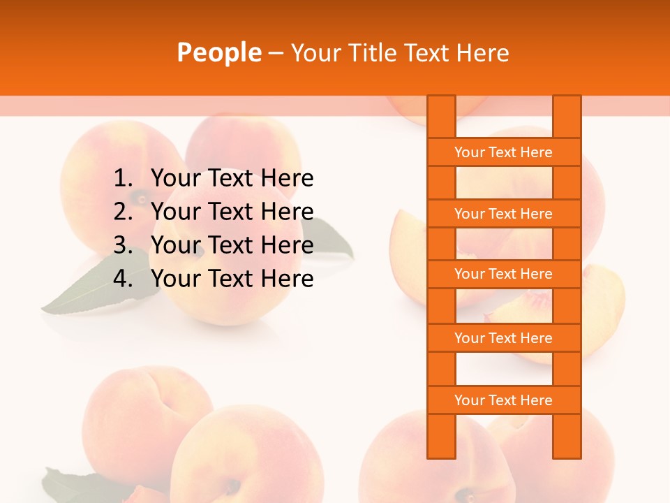 Green Peach Red PowerPoint Template