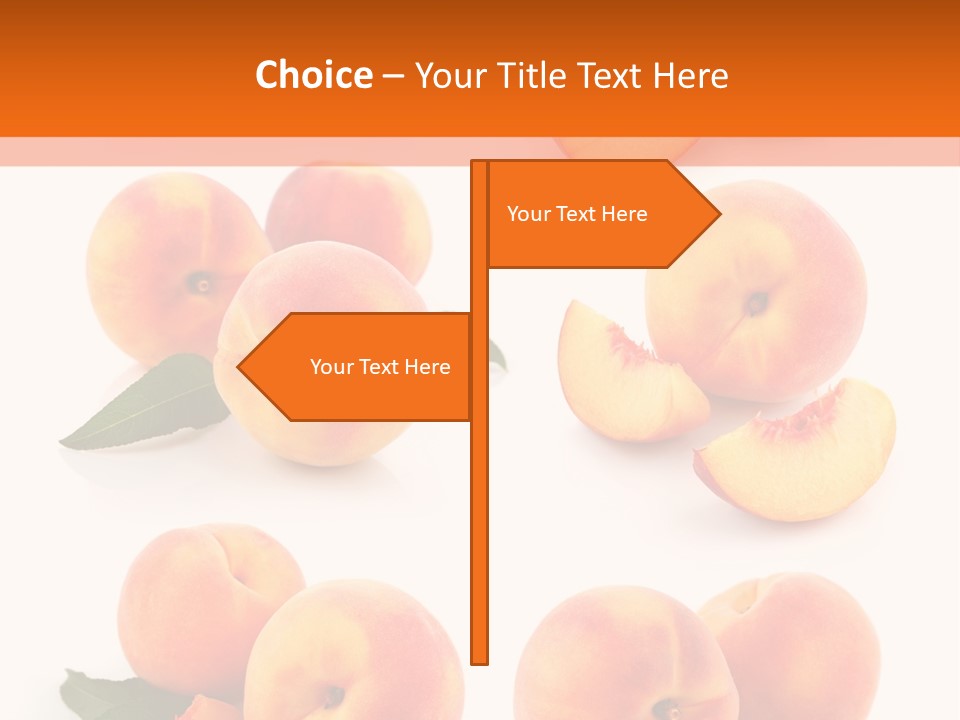 Green Peach Red PowerPoint Template