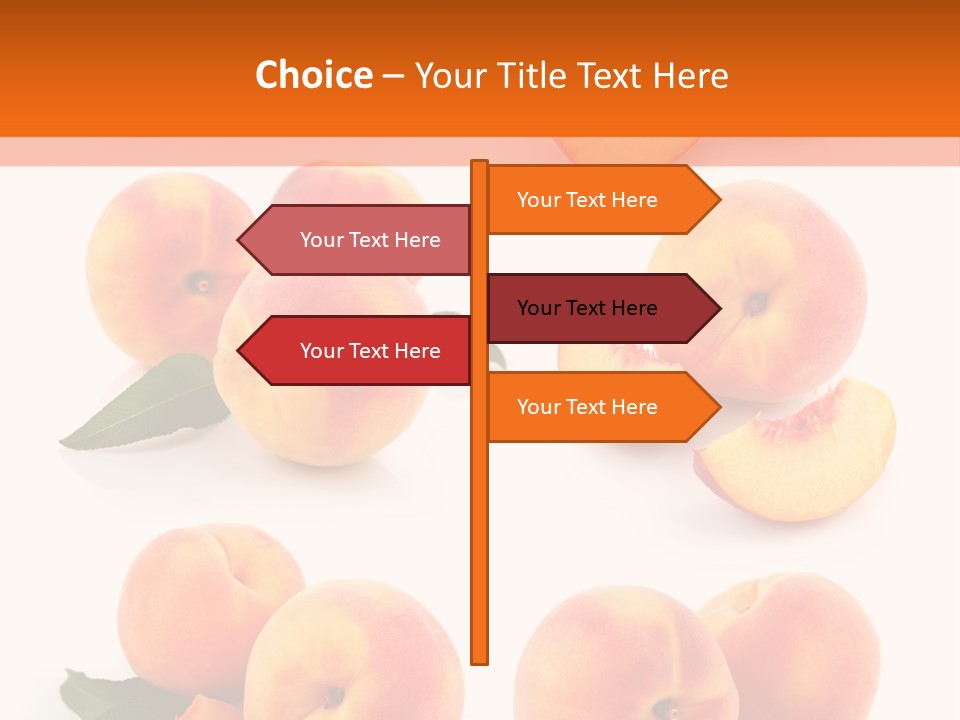 Green Peach Red PowerPoint Template