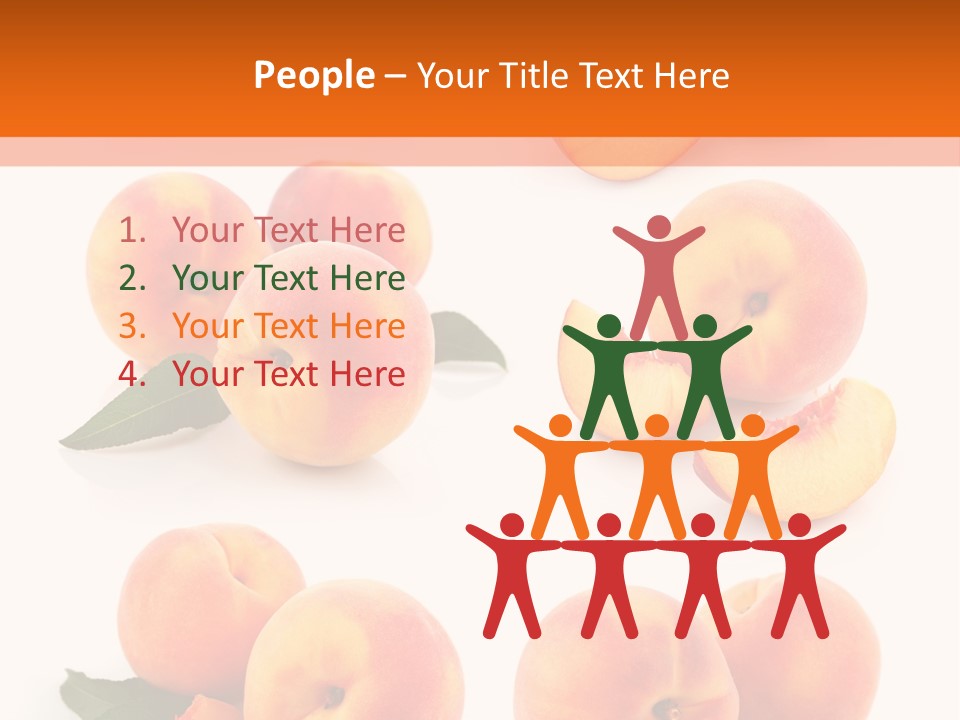 Green Peach Red PowerPoint Template