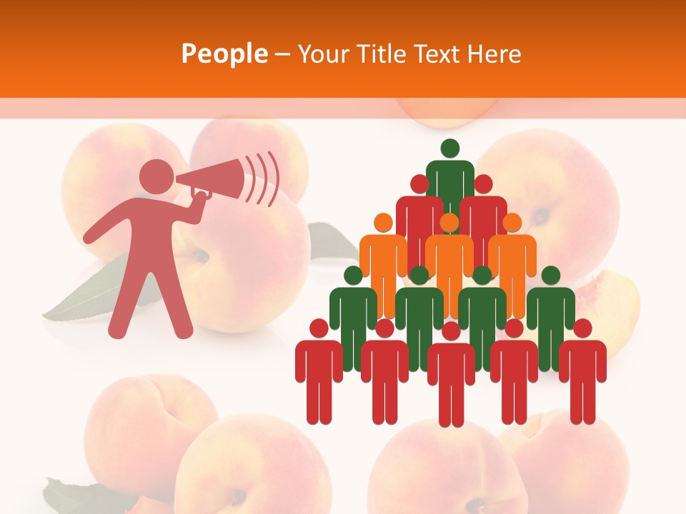 Green Peach Red PowerPoint Template