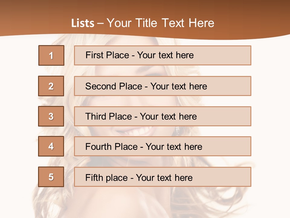 Clean Makeup Curl PowerPoint Template