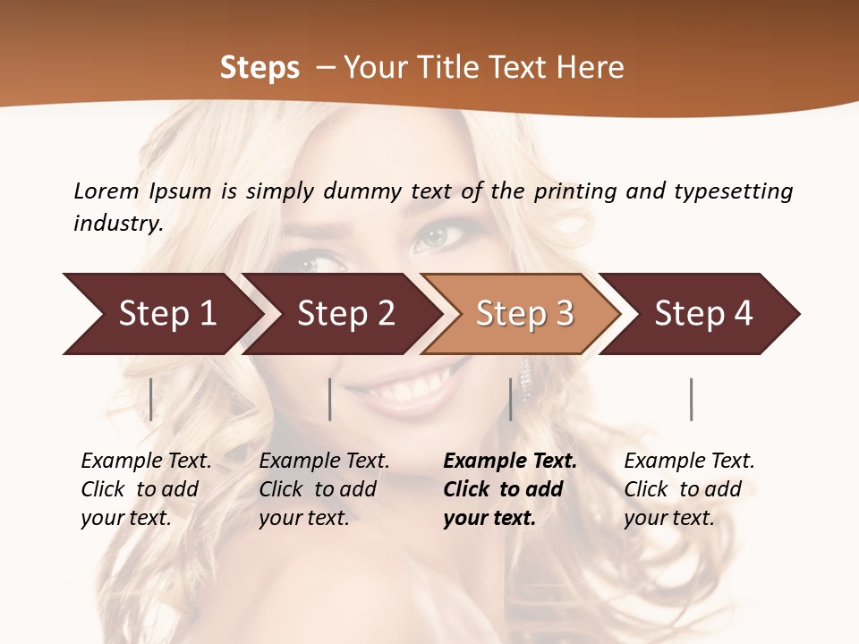 Clean Makeup Curl PowerPoint Template