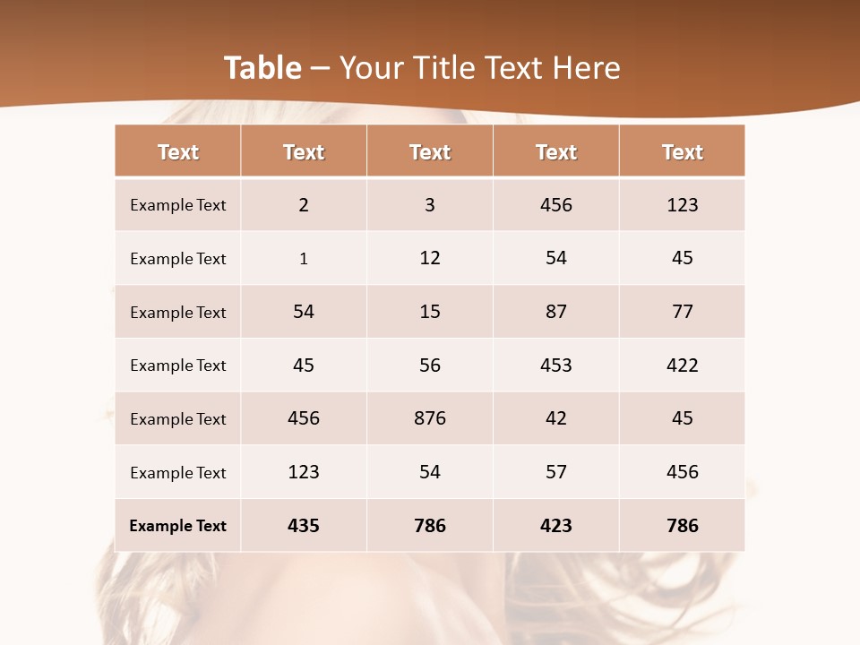 Clean Makeup Curl PowerPoint Template