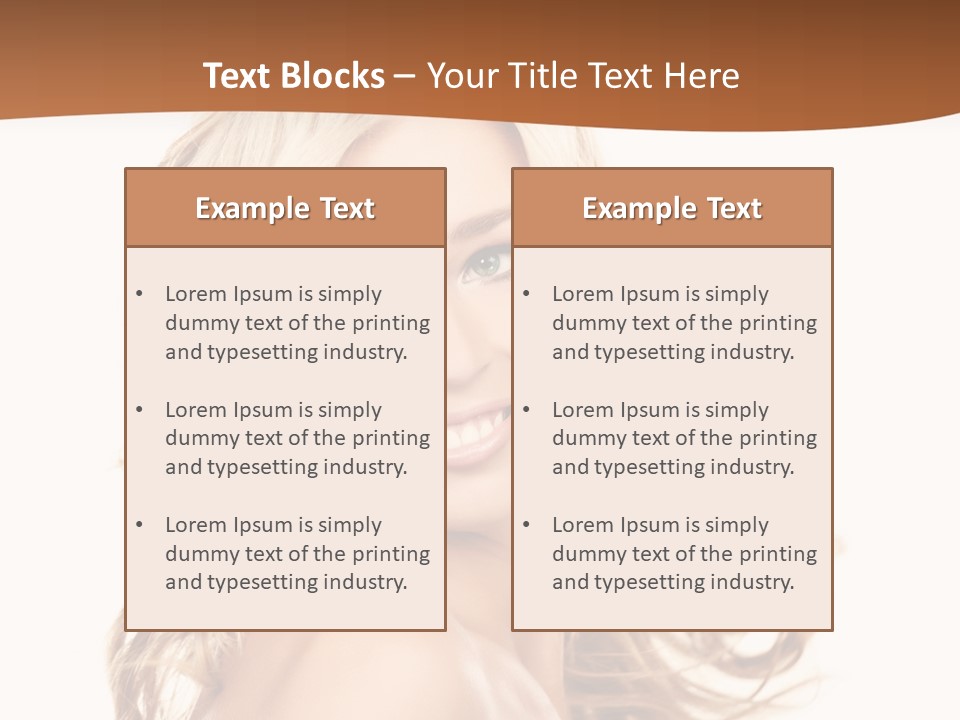 Clean Makeup Curl PowerPoint Template