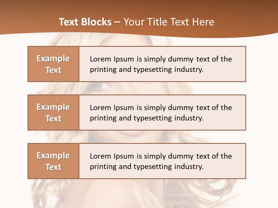 Clean Makeup Curl PowerPoint Template