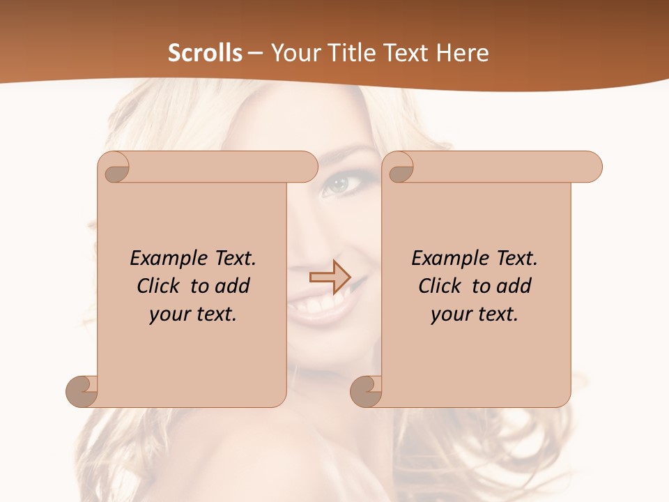 Clean Makeup Curl PowerPoint Template