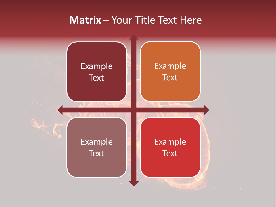 Halloween Hot Fire PowerPoint Template