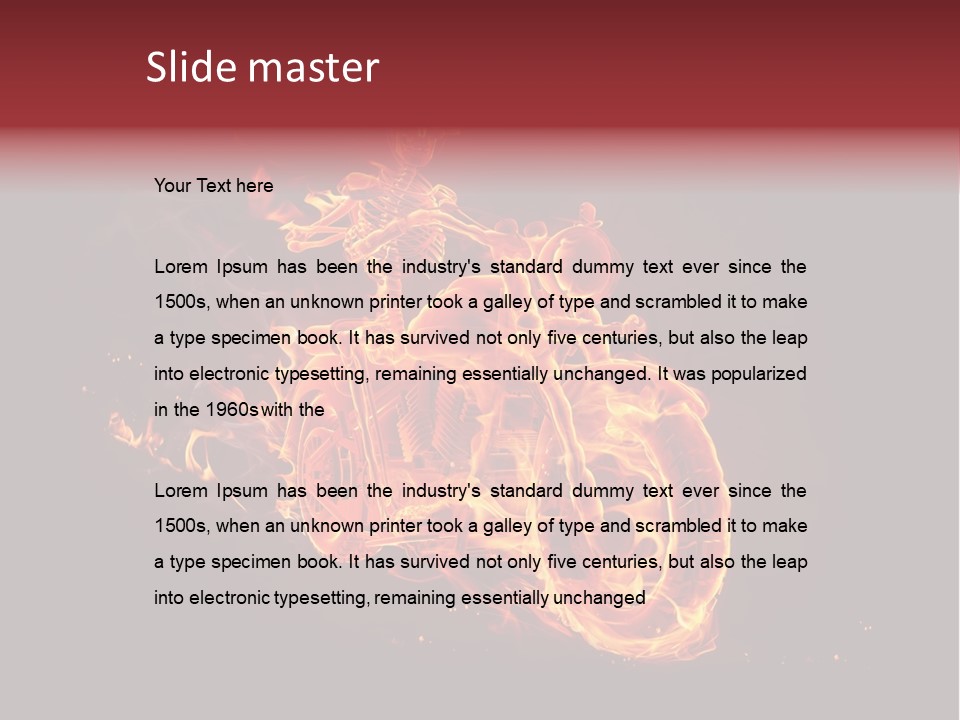 Halloween Hot Fire PowerPoint Template