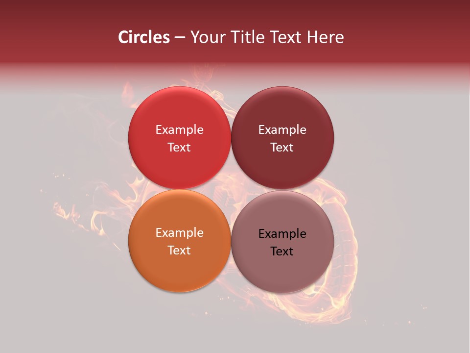 Halloween Hot Fire PowerPoint Template