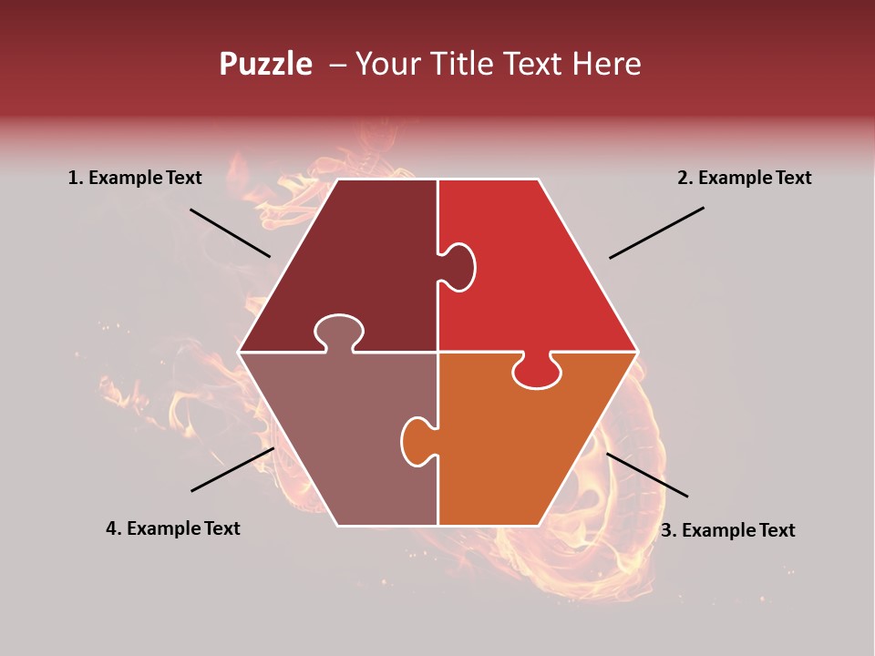 Halloween Hot Fire PowerPoint Template