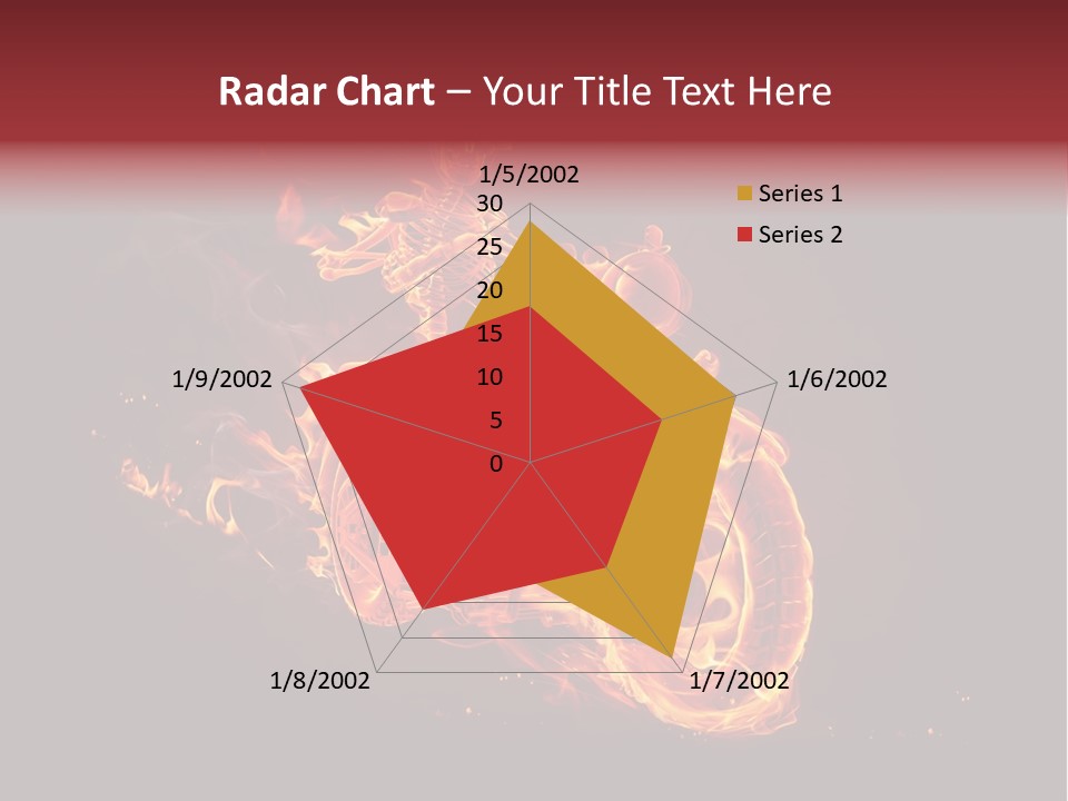 Halloween Hot Fire PowerPoint Template