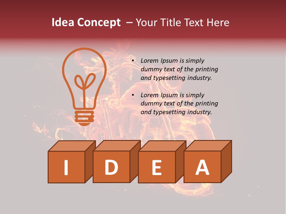 Halloween Hot Fire PowerPoint Template