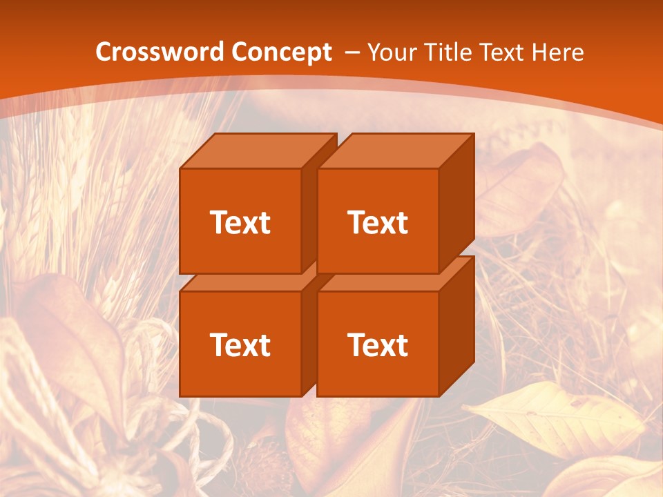 Agriculture Golden Closeup PowerPoint Template