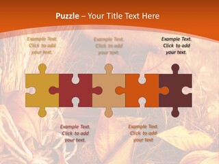 Agriculture Golden Closeup PowerPoint Template