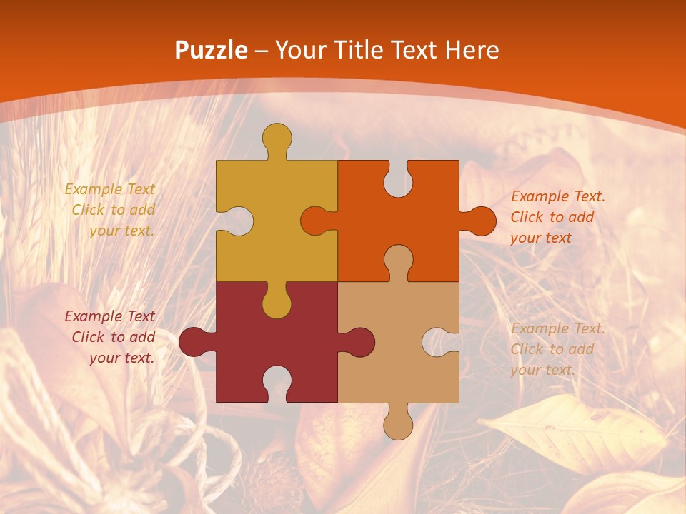 Agriculture Golden Closeup PowerPoint Template