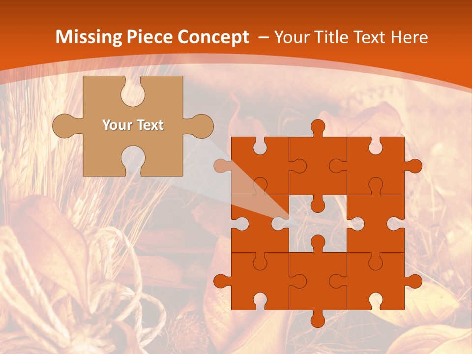 Agriculture Golden Closeup PowerPoint Template