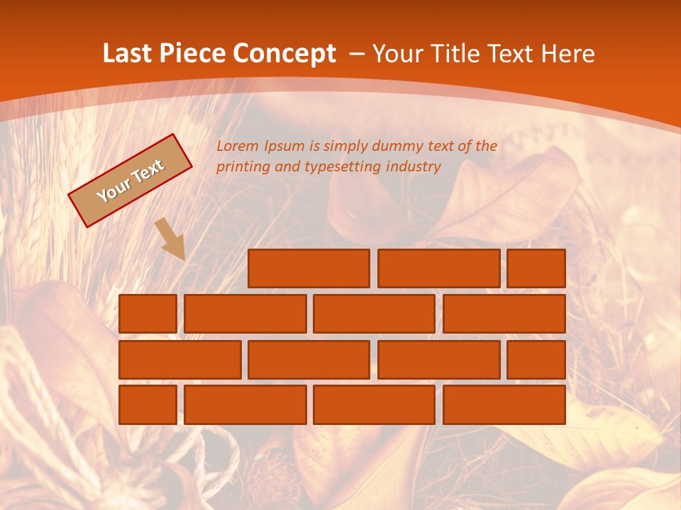 Agriculture Golden Closeup PowerPoint Template