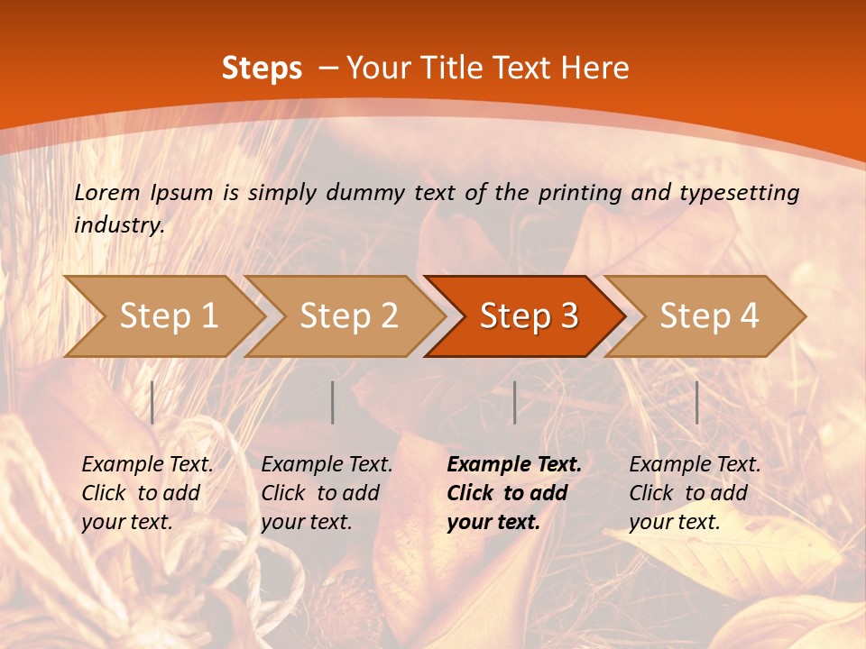 Agriculture Golden Closeup PowerPoint Template