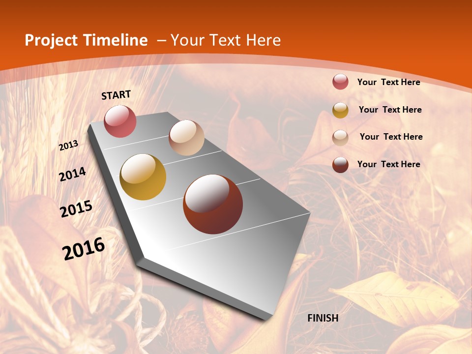 Agriculture Golden Closeup PowerPoint Template