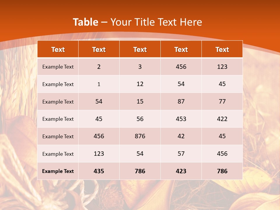 Agriculture Golden Closeup PowerPoint Template