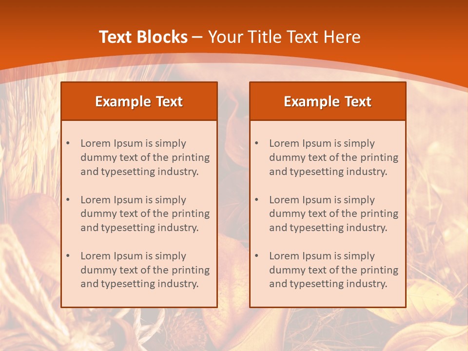 Agriculture Golden Closeup PowerPoint Template