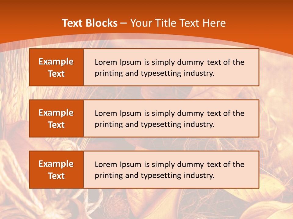 Agriculture Golden Closeup PowerPoint Template