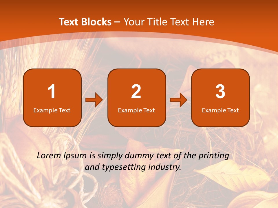 Agriculture Golden Closeup PowerPoint Template