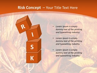 Agriculture Golden Closeup PowerPoint Template