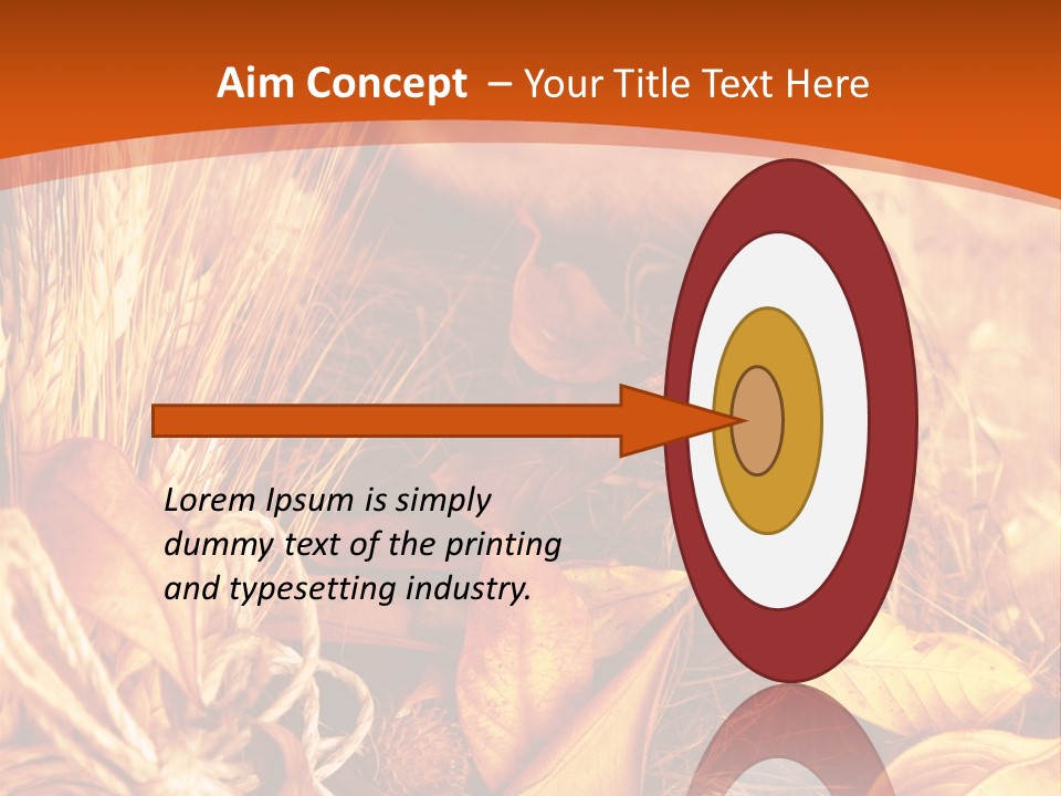 Agriculture Golden Closeup PowerPoint Template
