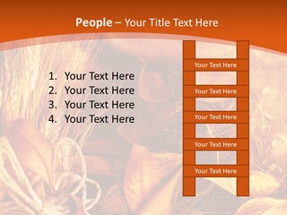 Agriculture Golden Closeup PowerPoint Template