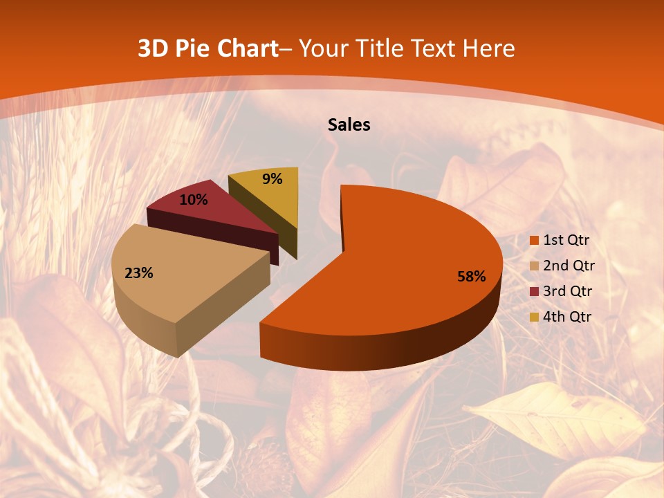 Agriculture Golden Closeup PowerPoint Template