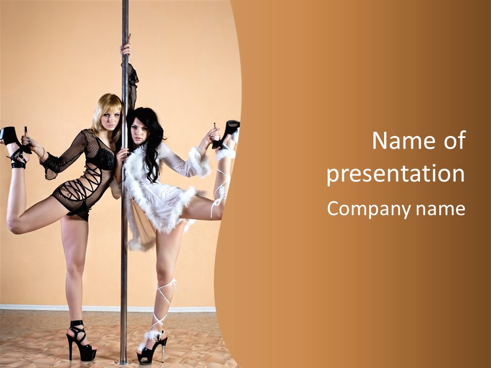 Sexual White Alluring PowerPoint Template