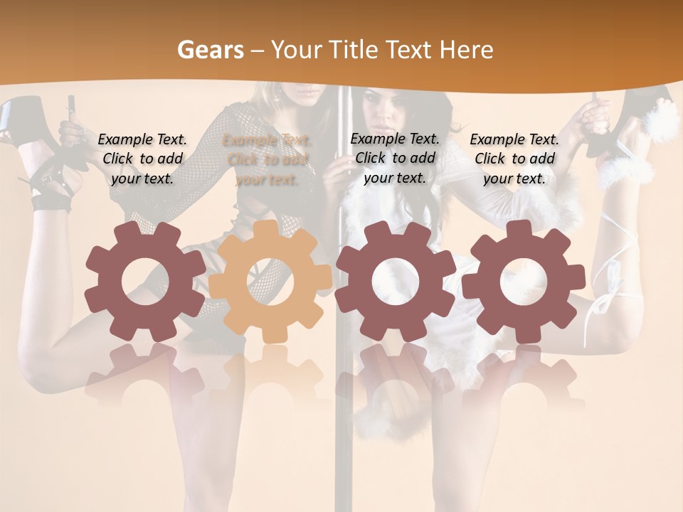 Sexual White Alluring PowerPoint Template