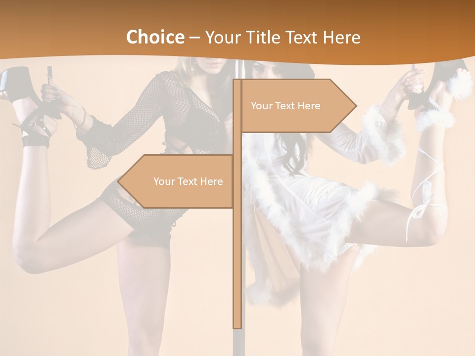 Sexual White Alluring PowerPoint Template