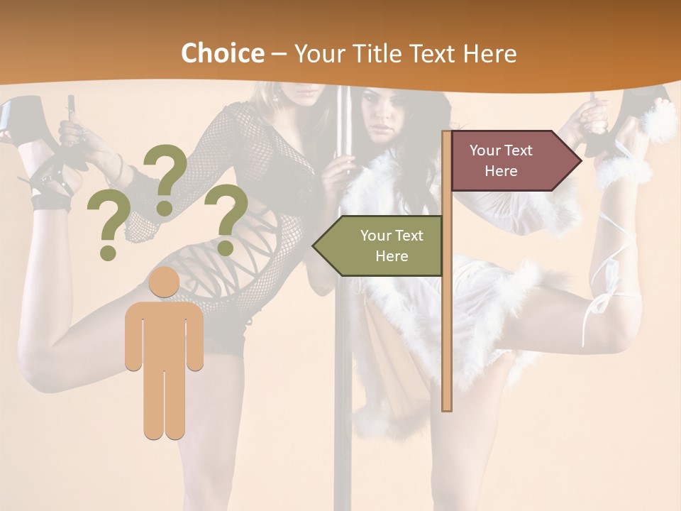 Sexual White Alluring PowerPoint Template