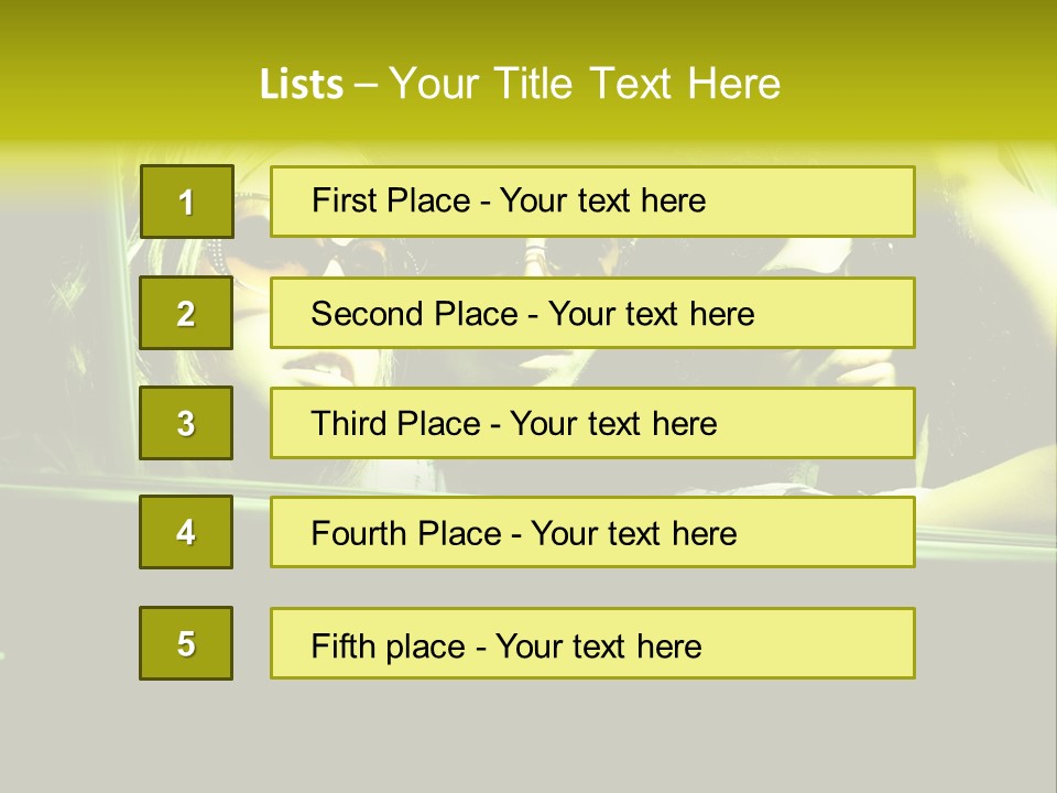 Top Beautiful Young PowerPoint Template