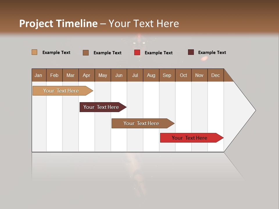 Back Lit Woman Tattoos PowerPoint Template