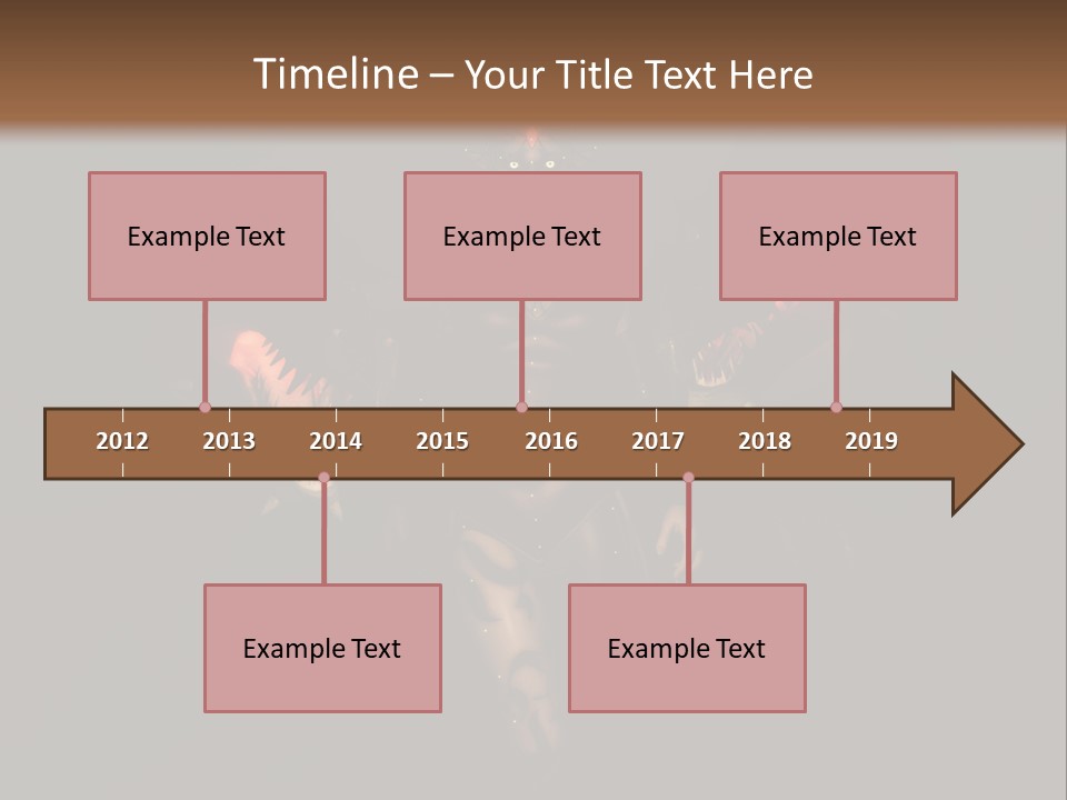 Back Lit Woman Tattoos PowerPoint Template