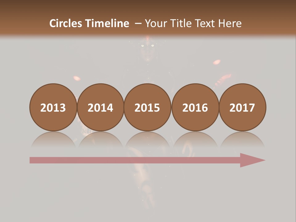 Back Lit Woman Tattoos PowerPoint Template