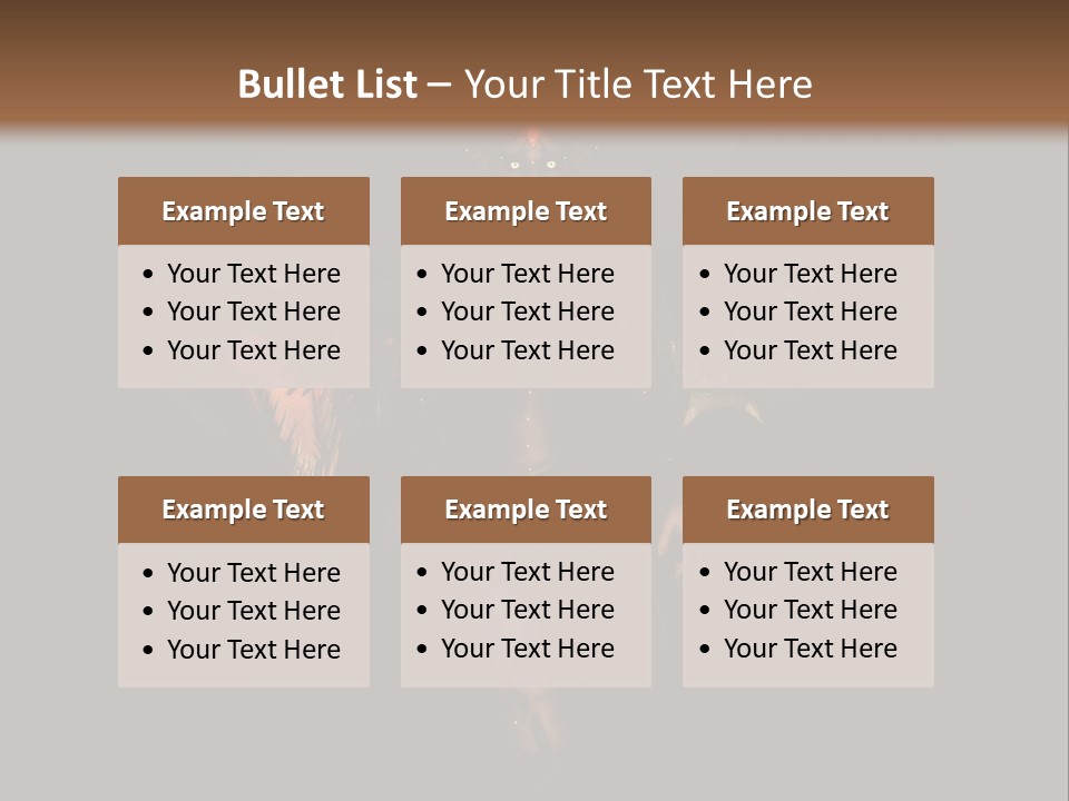 Back Lit Woman Tattoos PowerPoint Template