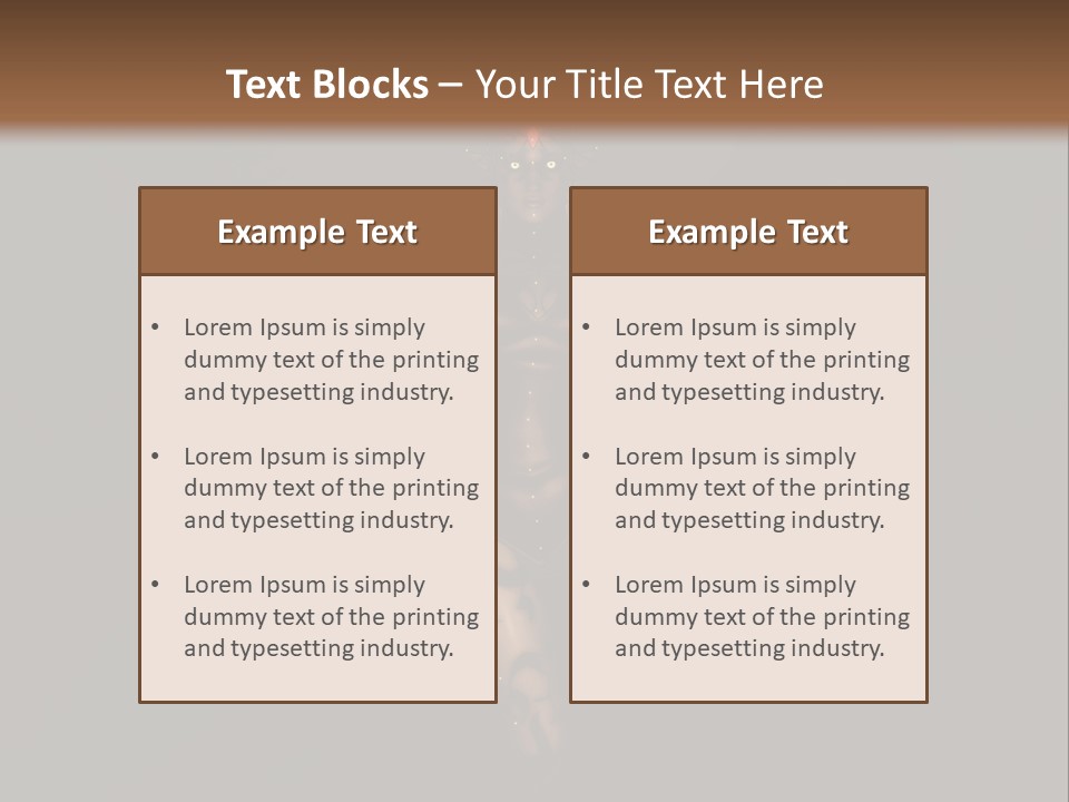 Back Lit Woman Tattoos PowerPoint Template