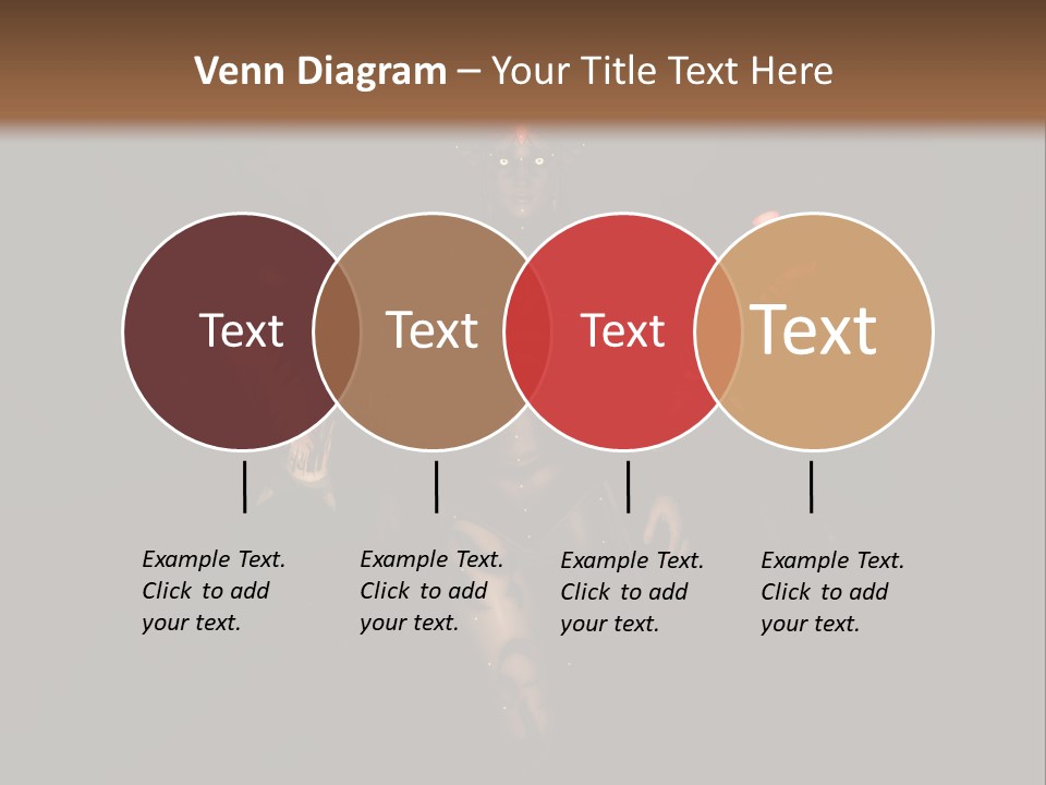 Back Lit Woman Tattoos PowerPoint Template