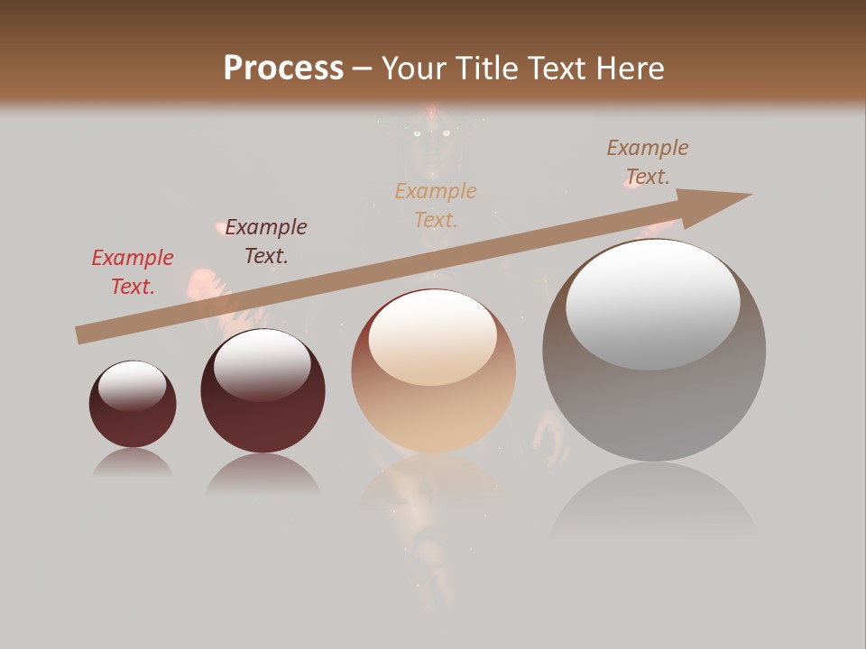 Back Lit Woman Tattoos PowerPoint Template