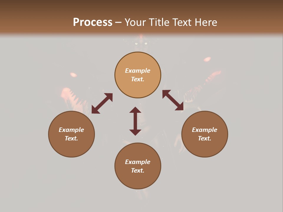 Back Lit Woman Tattoos PowerPoint Template