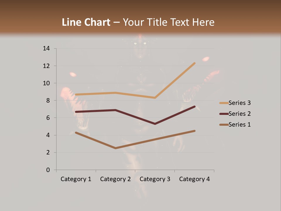 Back Lit Woman Tattoos PowerPoint Template