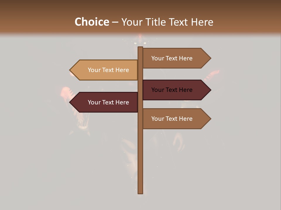 Back Lit Woman Tattoos PowerPoint Template